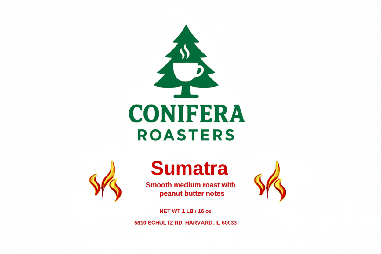Blended Sumatran coffee images